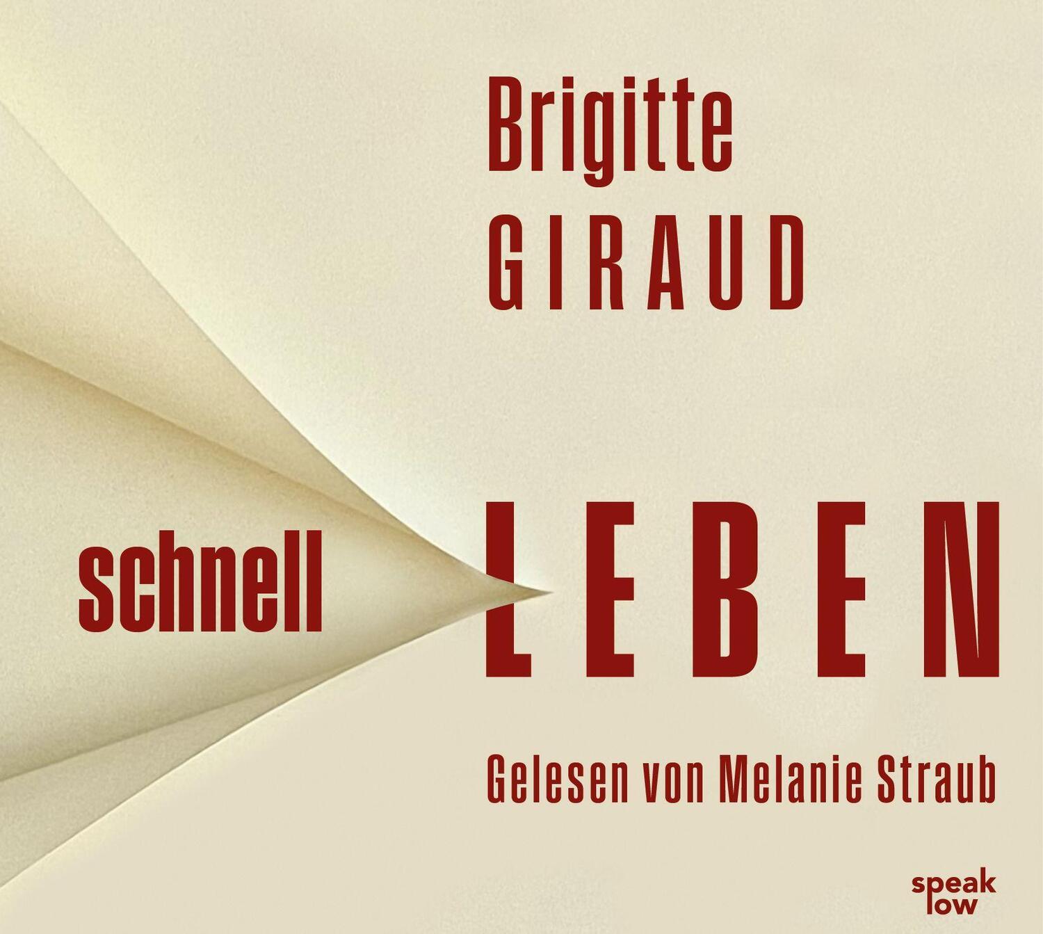 Cover: 9783948674236 | Schnell leben | Brigitte Giraud | MP3 | 277 Min. | Deutsch | 2023