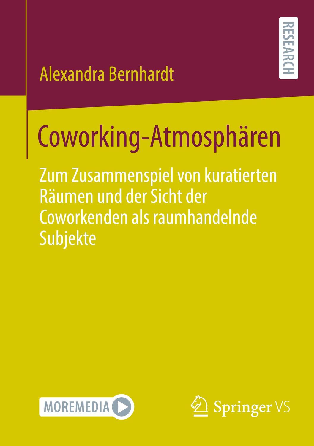 Cover: 9783658358877 | Coworking-Atmosphären | Alexandra Bernhardt | Taschenbuch | Paperback