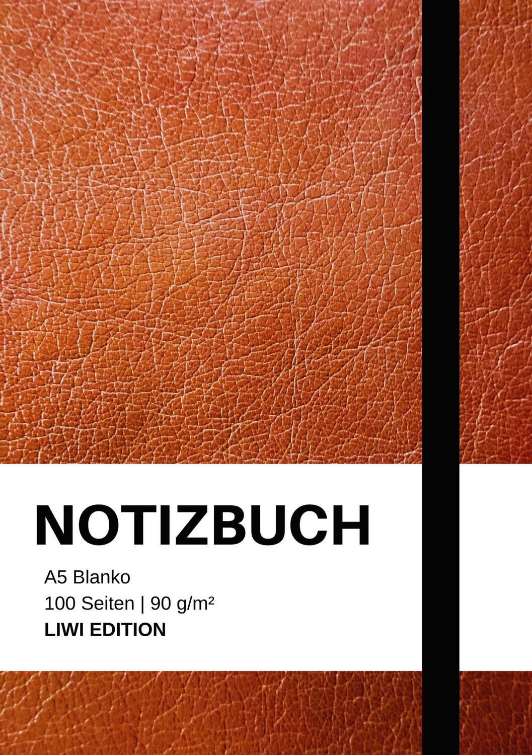 Cover: 9783965424401 | Notizbuch A5 blanko - 100 Seiten 90g/m² - Soft Cover Braun - FSC...