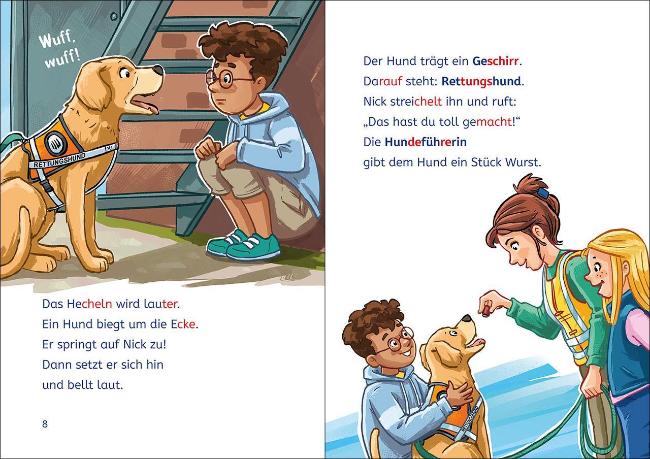 Bild: 9783743217461 | Leselöwen 2. Klasse - Rettungshunde im Einsatz | Sabine Giebken | Buch