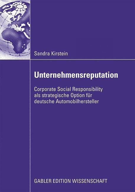 Cover: 9783834912015 | Unternehmensreputation | Sandra Kirstein | Taschenbuch | Paperback