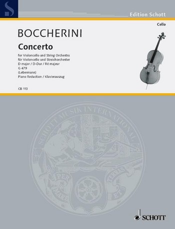 Cover: 9790001017329 | Concerto No. 2 in D Major G 479 | Luigi Boccherini | Klavierauszug