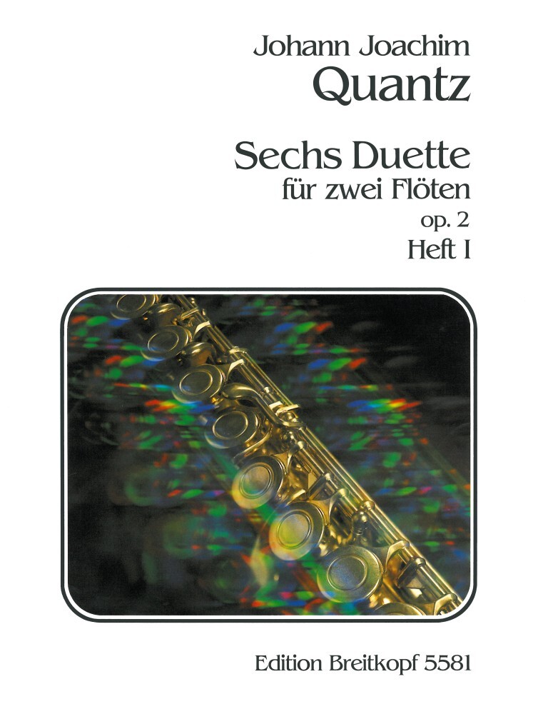 Cover: 9790004164488 | 6 Duette op.2 Band 1 (Nr.1-3) für 2 Flöten Stimmen | Quantz | Buch