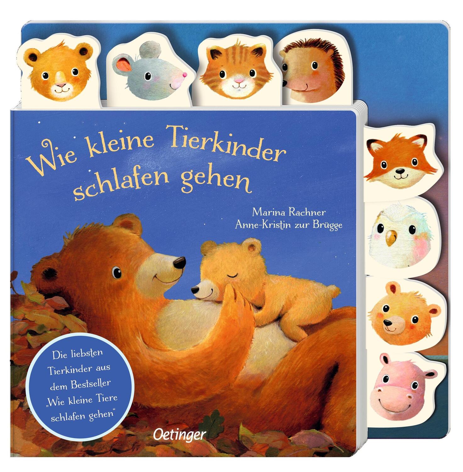 Cover: 9783751202534 | Wie kleine Tierkinder schlafen gehen | Gute-Nacht-Registerbuch | Buch