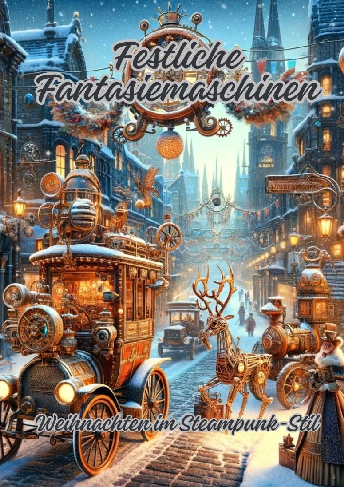 Cover: 9783384071118 | Festliche Fantasiemaschinen | Weihnachten im Steampunk-Stil | Kluge