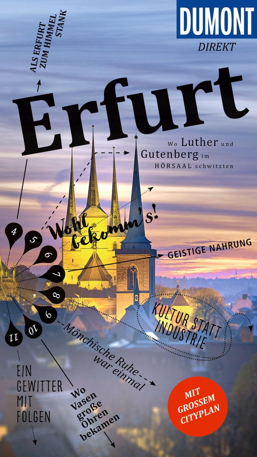 Cover: 9783616000916 | DuMont direkt Reiseführer Erfurt | Mit großem Cityplan | Ulrich Seidel