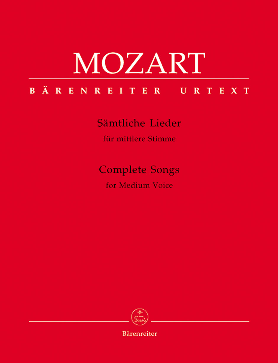 Cover: 9790006502806 | Complete Songs for Medium Voice &amp; Piano | Urtext | Mozart | Buch