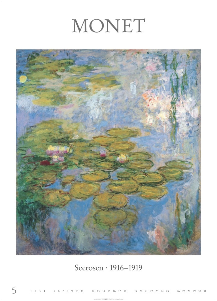 Bild: 9783839901502 | Poster Art Kalender 2025 - Monet Van Gogh Matisse Kandinsky | Kalender