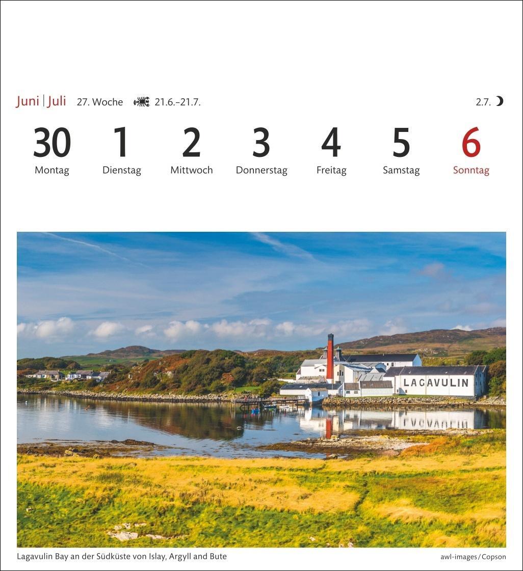 Bild: 9783840033438 | Schottland Sehnsuchtskalender 2025 - Wochenkalender mit 53 Postkarten