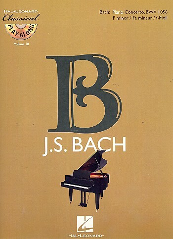 Cover: 9789043132121 | Piano Concerto in F Minor, BWV 1056 | Hal Leonard Classical Play Along