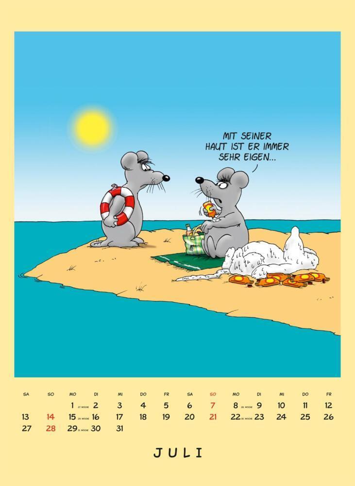 Bild: 9783830321019 | Uli Stein Tierisch großer Kalender 2024: Monatskalender für die...
