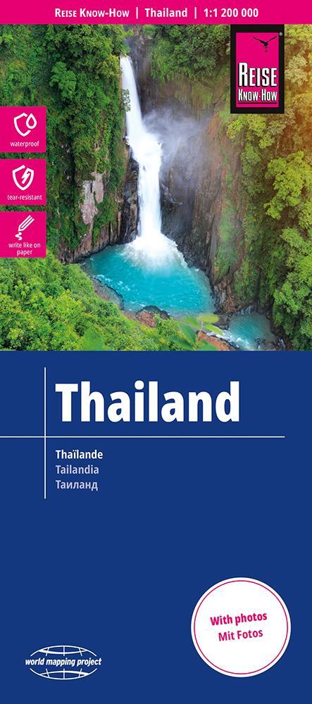 Cover: 9783831772971 | Reise Know-How Landkarte Thailand 1 : 1.200.000 | (Land-)Karte | 2 S.