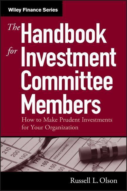 Cover: 9780471719786 | The Handbook for Investment Committee Members | Russell L Olson | Buch