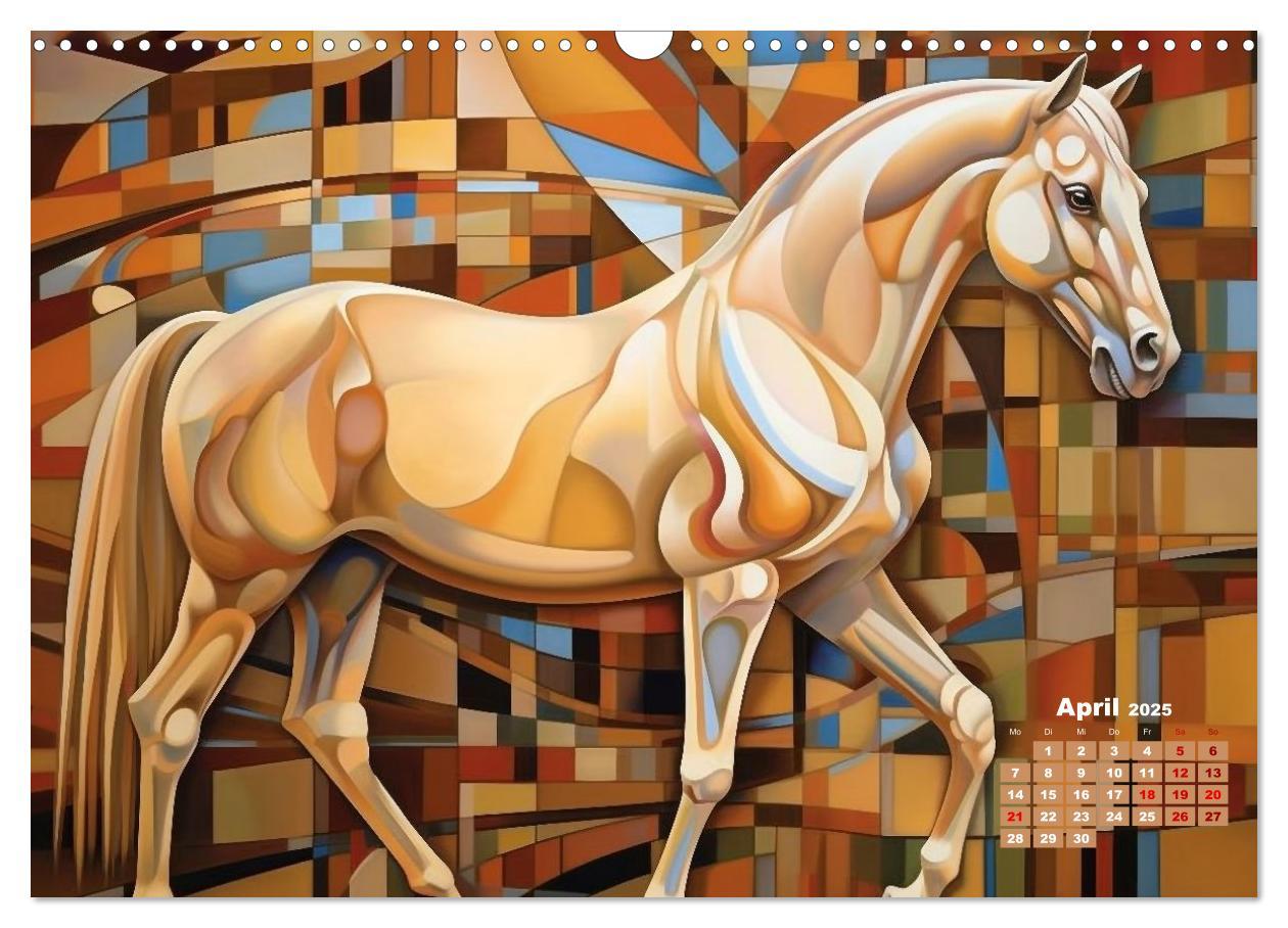 Bild: 9783383899898 | Pferde - Modern Art (Wandkalender 2025 DIN A3 quer), CALVENDO...