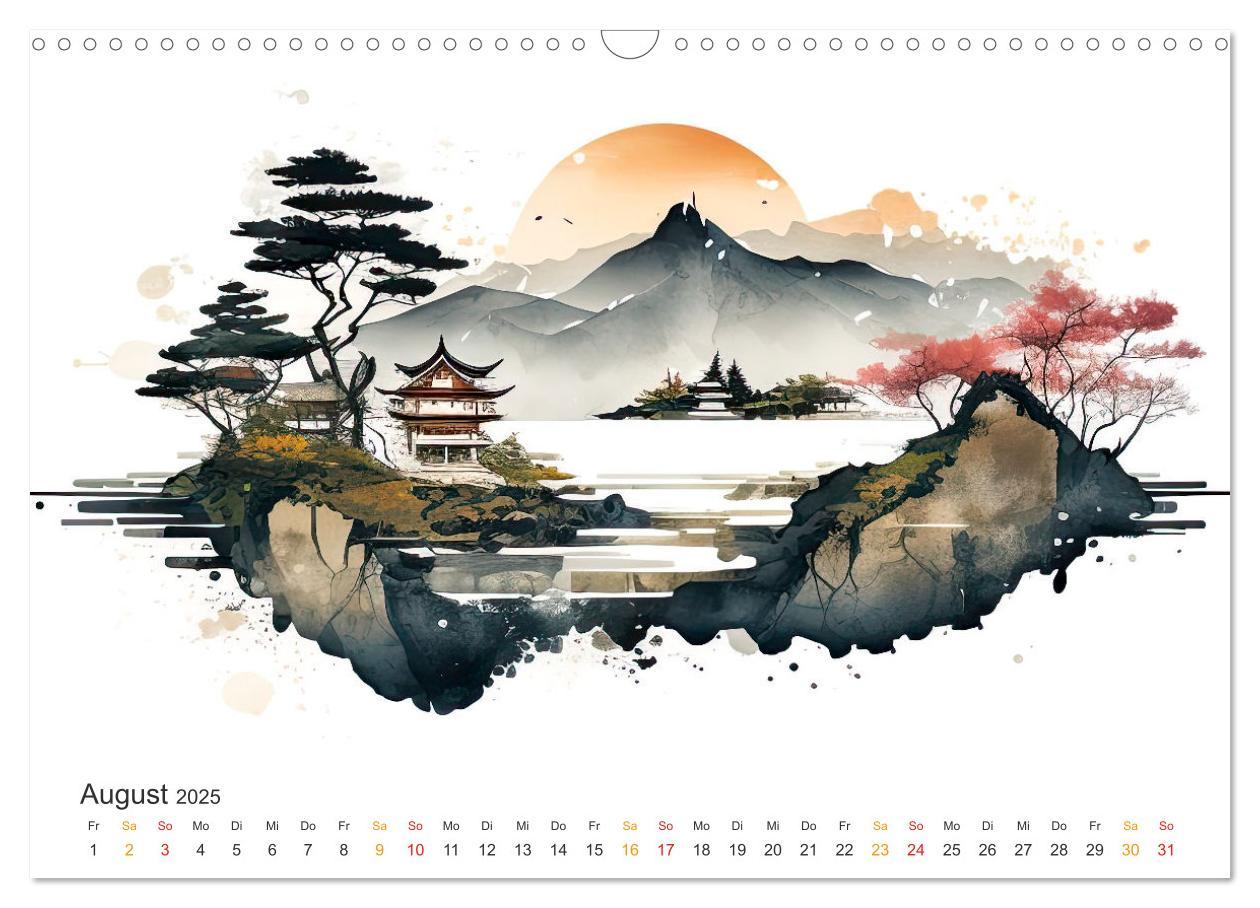 Bild: 9783457243800 | Japan - Aquarell Kunst und Tradition (Wandkalender 2025 DIN A3...