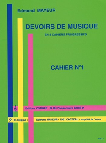 Cover: 9790230300148 | Devoirs de musique cahier 1 | Edmond Mayeur | Buch | Combre Edition