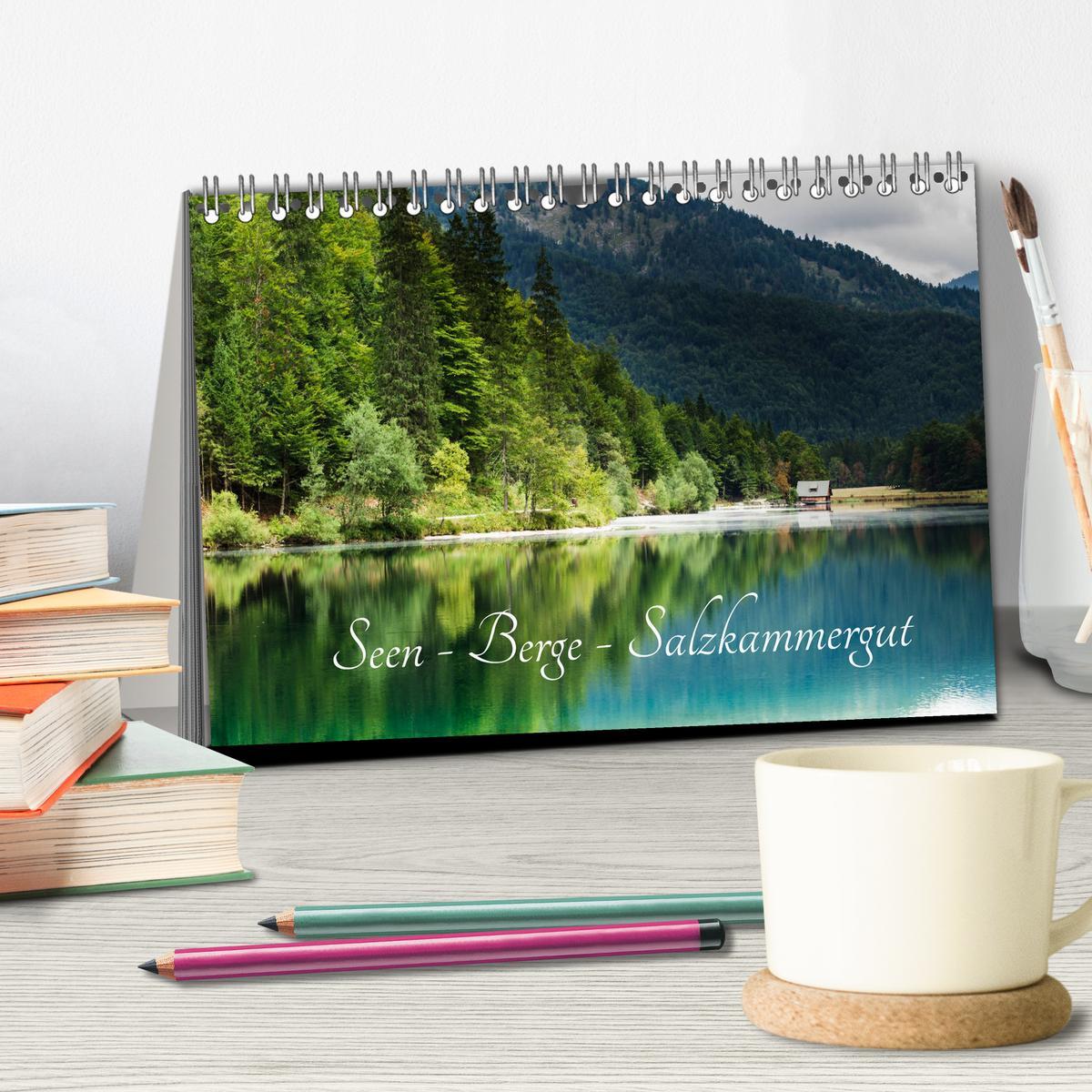 Bild: 9783435453375 | Seen - Berge - Salzkammergut (Tischkalender 2025 DIN A5 quer),...