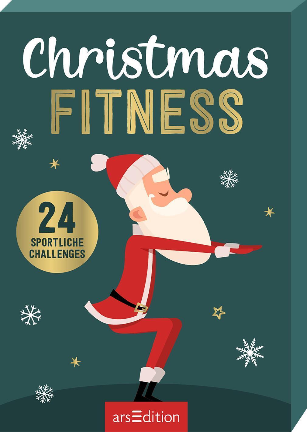 Cover: 9783845854199 | Adventskalender Christmas Fitness | 24 sportliche Challenges | Buch