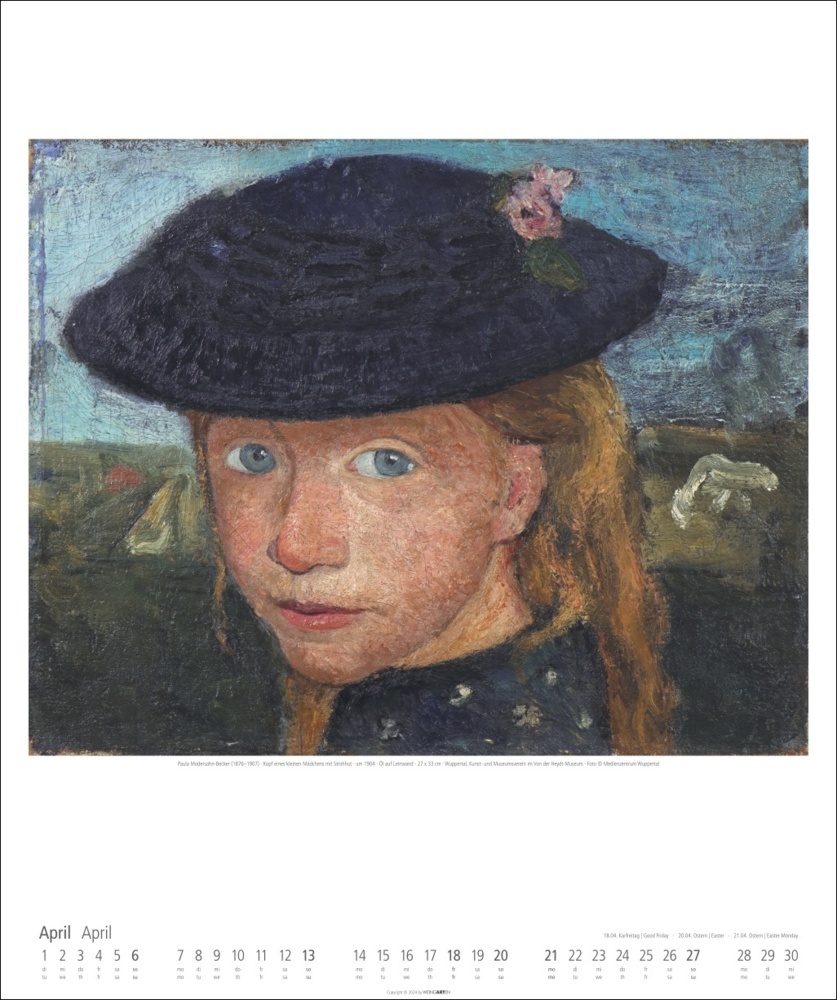 Bild: 9783839901403 | Paula Modersohn-Becker Kalender 2025 | Paula Modersohn-Becker | 14 S.