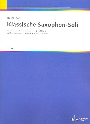 Cover: 9790001076517 | Klassische Saxophon-Soli | Tenor- oder Sopran-Saxophon und Klavier.