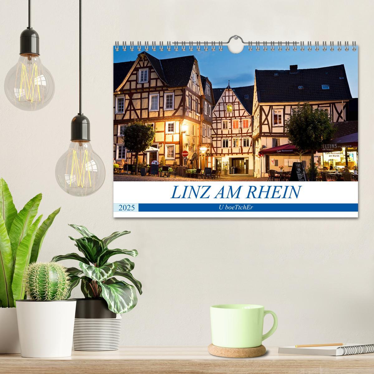 Bild: 9783435334834 | LINZ AM RHEIN (Wandkalender 2025 DIN A4 quer), CALVENDO Monatskalender