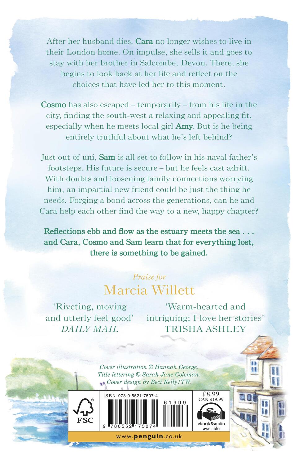 Rückseite: 9780552175074 | Reflections | A summer full of secrets spent in Devon | Marcia Willett