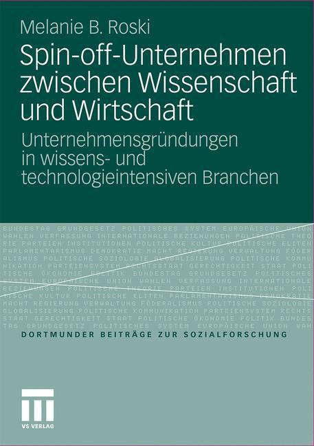 Cover: 9783531181950 | Spin-off-Unternehmen zwischen Wissenschaft und Wirtschaft | Roski