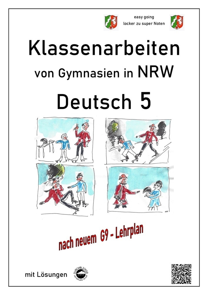 Cover: 9783946141334 | Deutsch 5, Klassenarbeiten von Gymnasien in NRW mit Lösungen | Arndt
