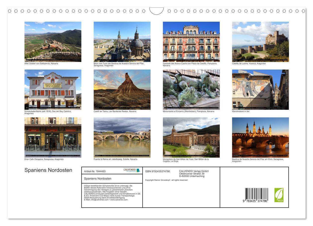 Bild: 9783435374786 | Spaniens Nordosten (Wandkalender 2025 DIN A3 quer), CALVENDO...