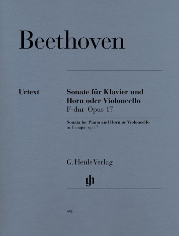 Cover: 9790201804989 | Sonata In F For Piano And Horn Or Cello Op.17 | G. Henle Verlag