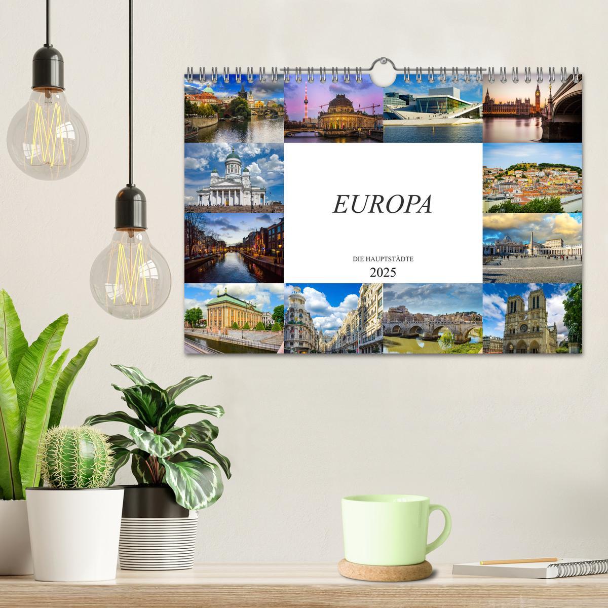 Bild: 9783435246953 | Europa Die Hauptstädte (Wandkalender 2025 DIN A4 quer), CALVENDO...