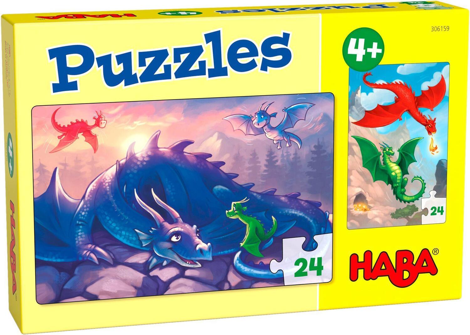 Cover: 4010168256641 | Puzzles Drachen 2 x 24 Teile | Spiel | Deutsch | 2021 | HABA
