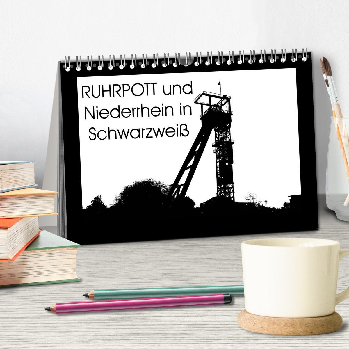 Bild: 9783435580316 | Ruhrpott und Niederrhein in Schwarzweiß (Tischkalender 2025 DIN A5...