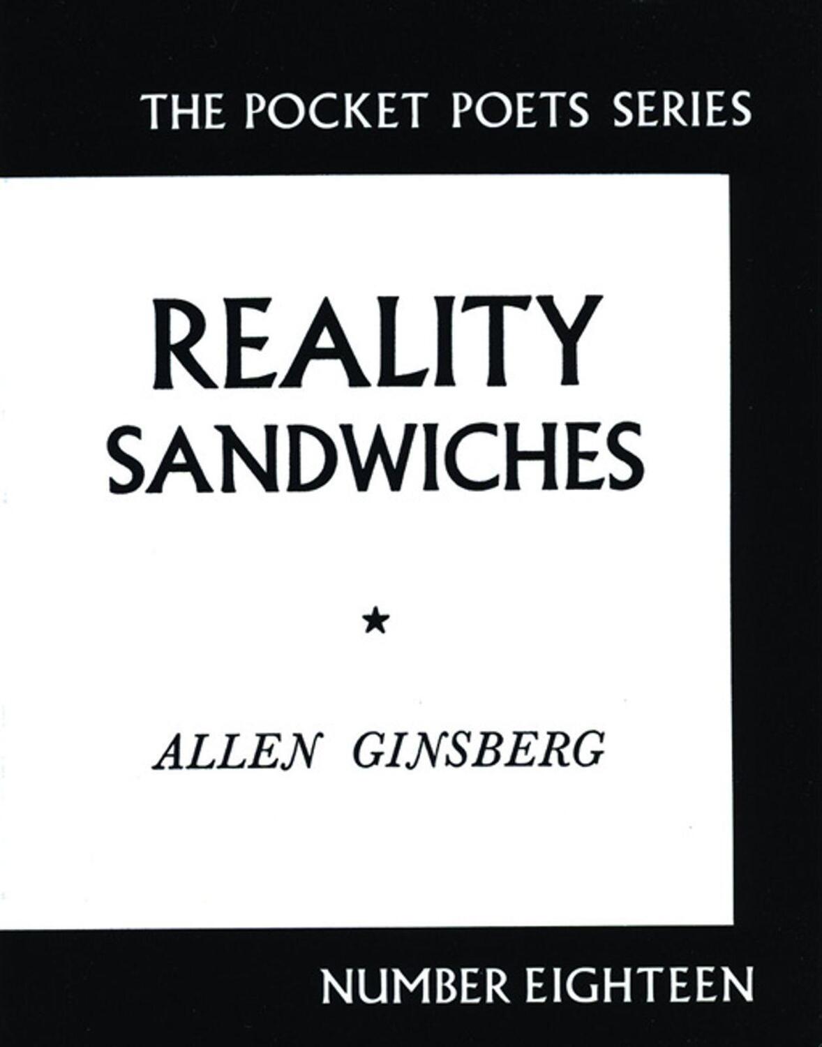 Cover: 9780872860216 | Reality Sandwiches | 1953-1960 | Allen Ginsberg | Taschenbuch | 2001