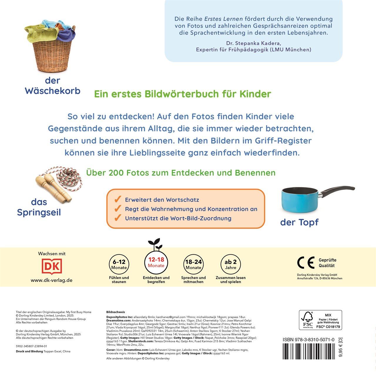 Rückseite: 9783831050710 | Erstes Lernen. Mein Zuhause | DK Verlag - Kids | Buch | Erstes Lernen