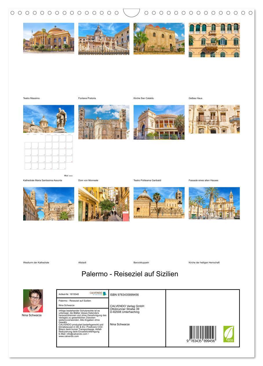 Bild: 9783435899456 | Palermo - Reiseziel auf Sizilien (Wandkalender 2025 DIN A3 hoch),...