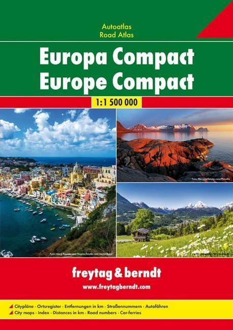 Cover: 9783707915501 | Freytag & Berndt Atlas Europa Compact. Freytag & Berndt Road Atlas...