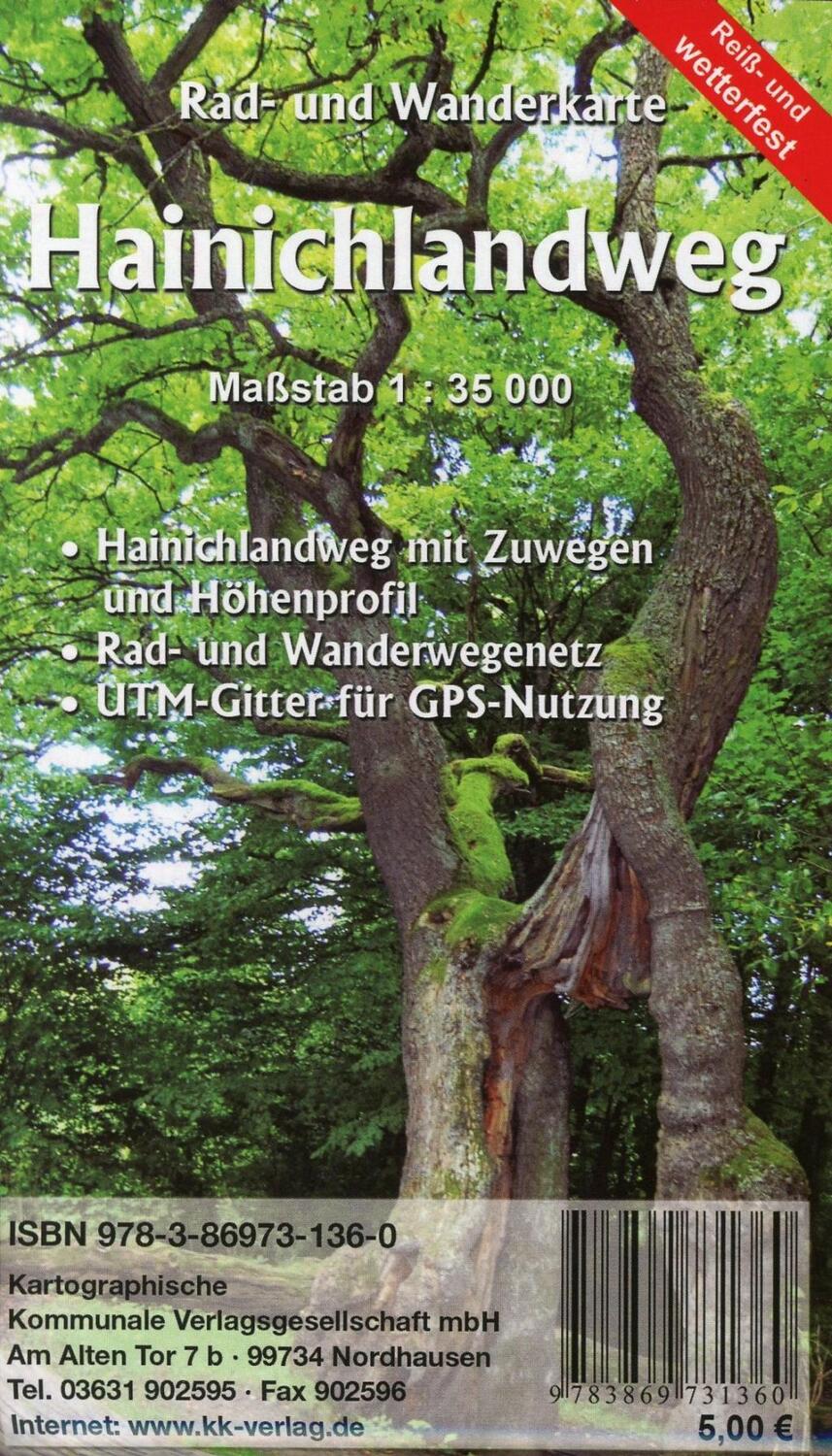 Cover: 9783869731360 | Hainichlandweg 1 : 35 000 | (Land-)Karte | Deutsch | 2017