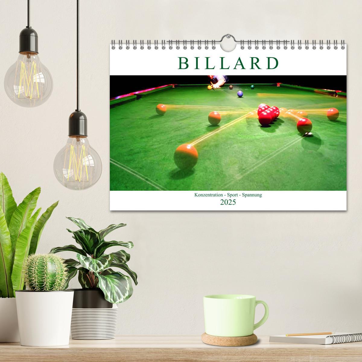 Bild: 9783435289332 | Billard. Konzentration - Sport - Spannung (Wandkalender 2025 DIN A4...