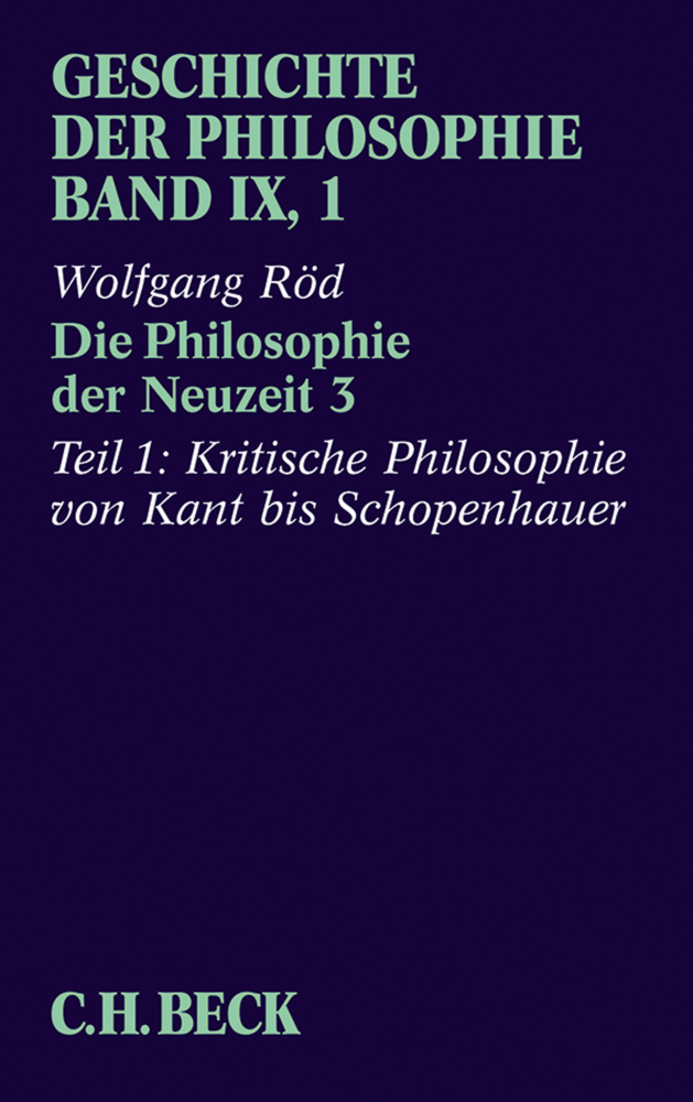 Cover: 9783406312748 | Geschichte der Philosophie Bd. 9/1: Die Philosophie der Neuzeit 3....
