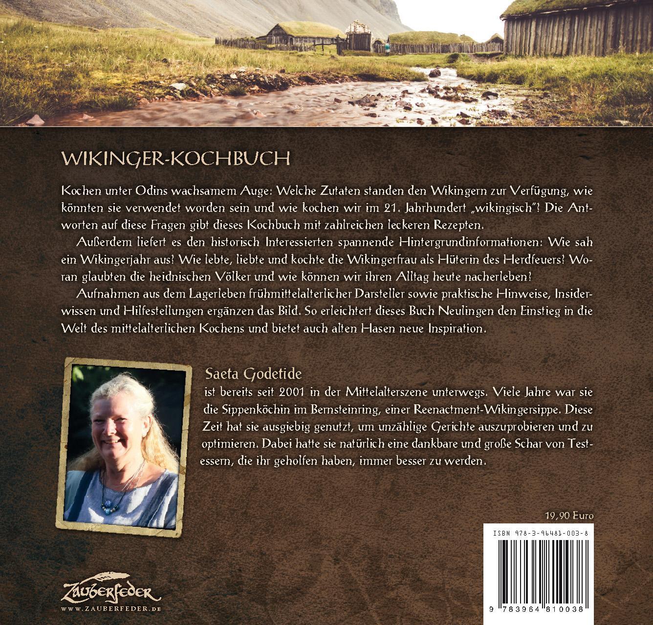 Rückseite: 9783964810038 | Wikinger-Kochbuch | Saeta Godetide | Buch | Einband - fest (Hardcover)