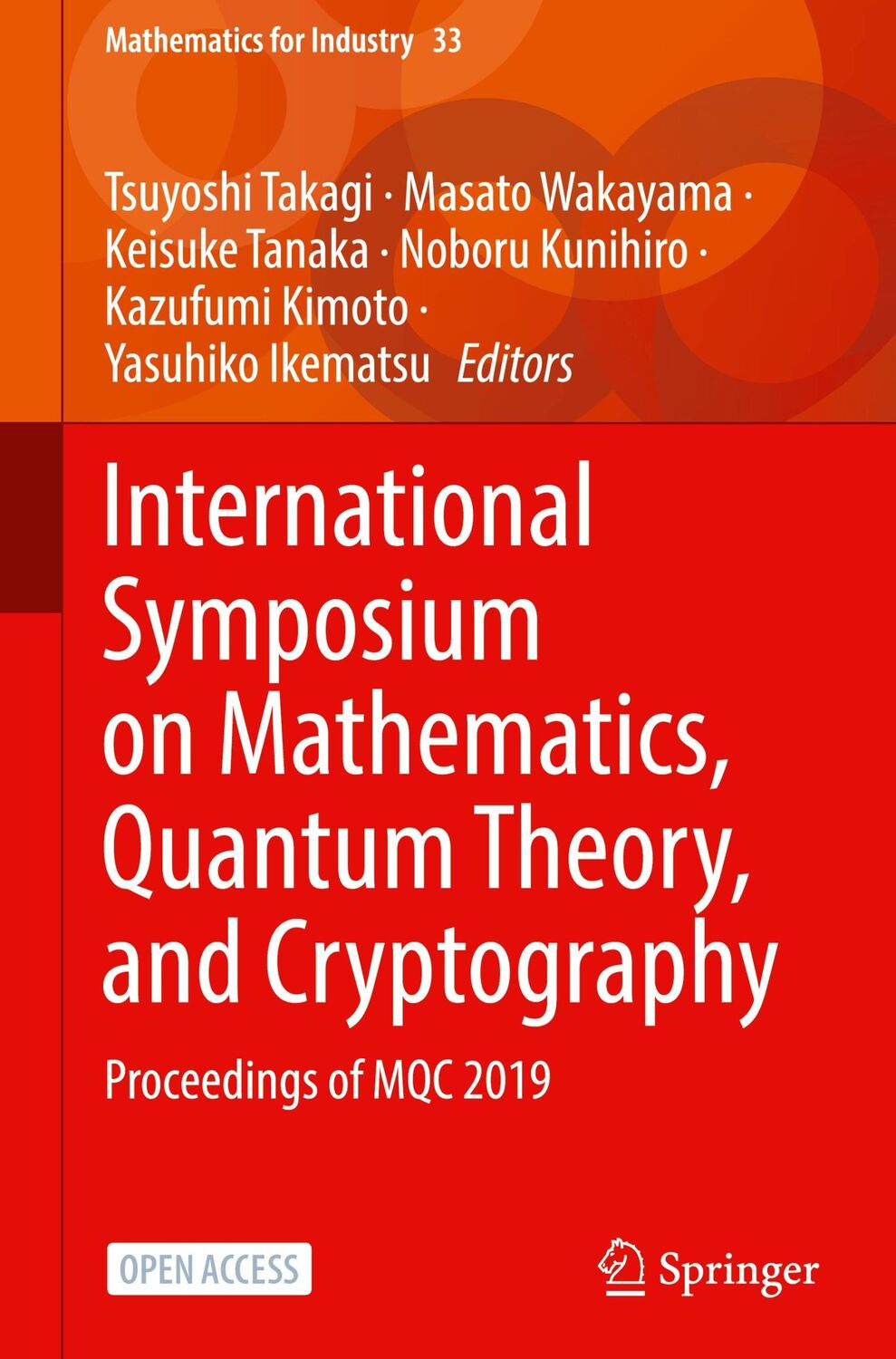 Cover: 9789811551901 | International Symposium on Mathematics, Quantum Theory, and...