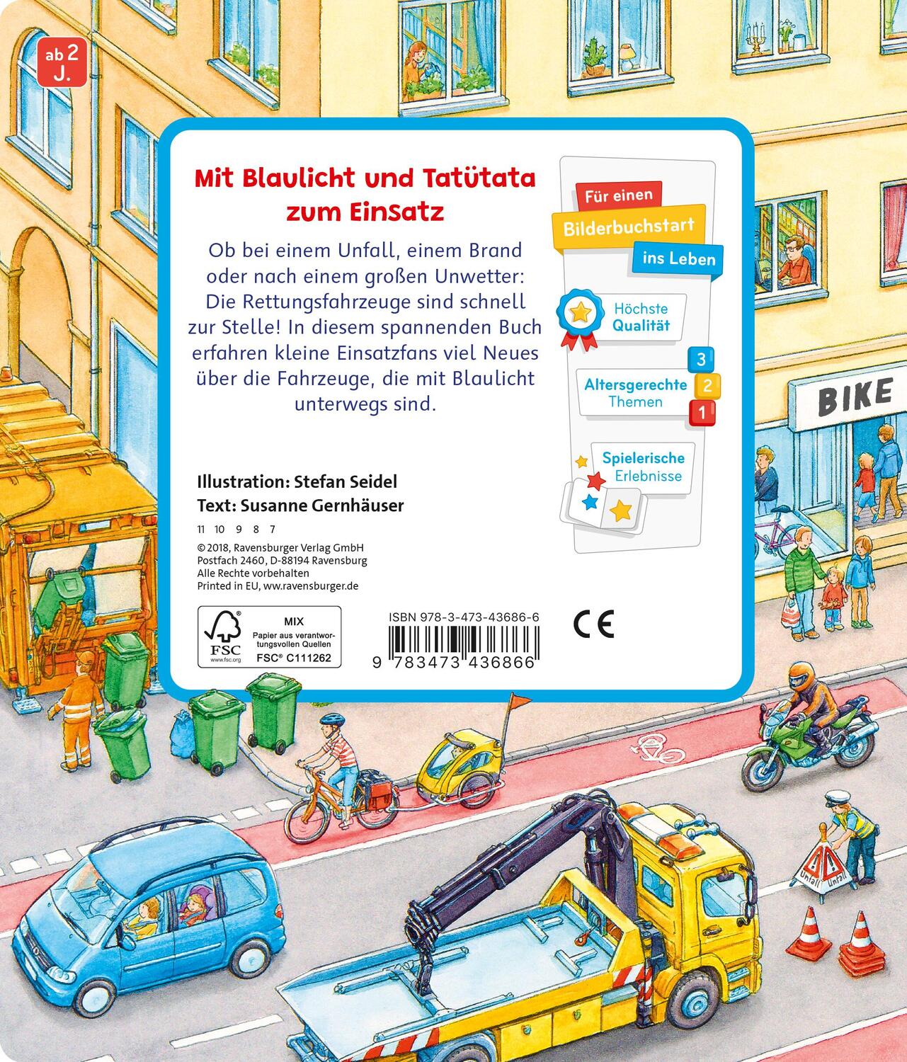 Rückseite: 9783473436866 | Sachen suchen: Einsatzfahrzeuge | Susanne Gernhäuser | Buch | 24 S.