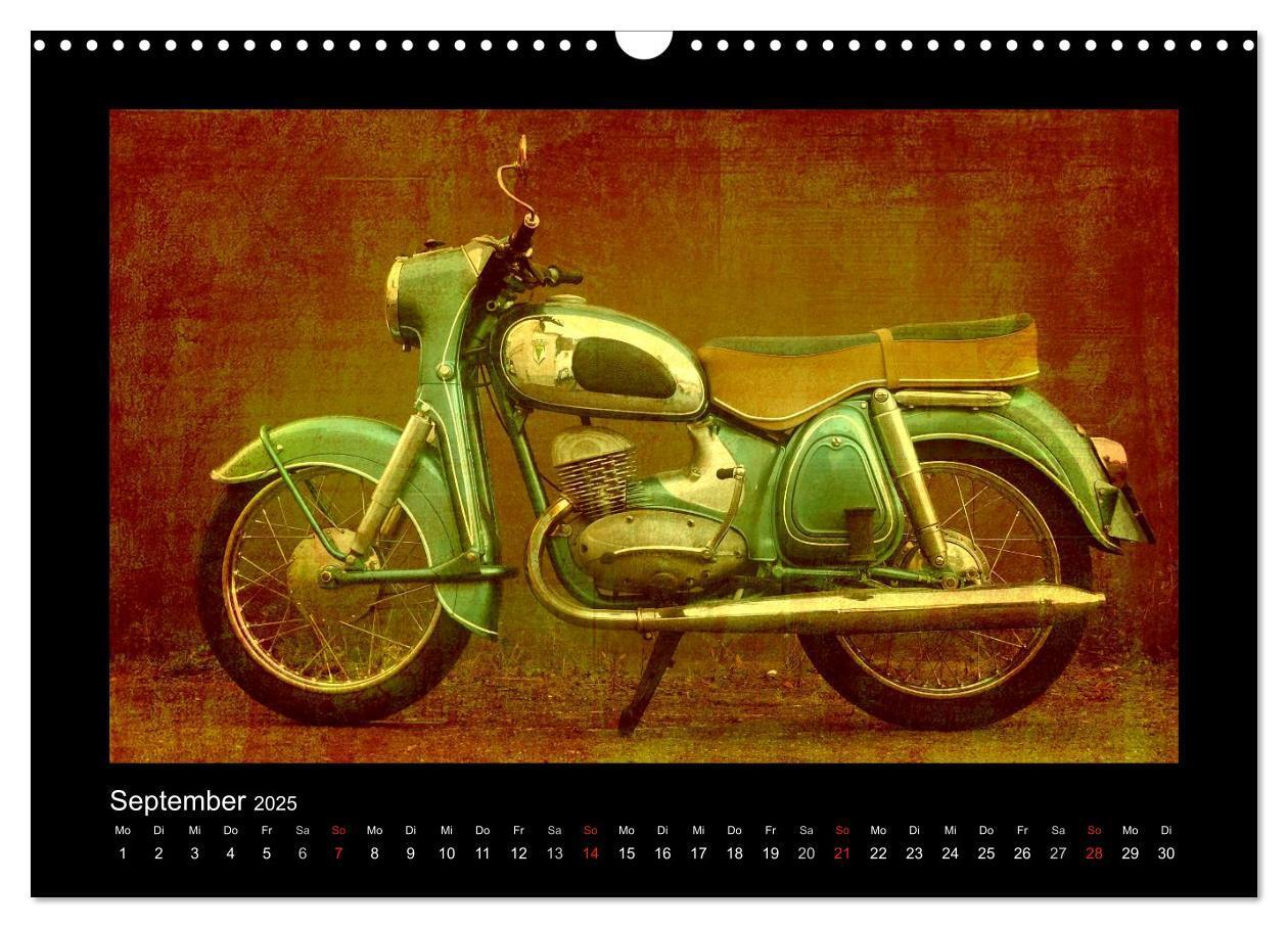 Bild: 9783435839681 | Motorrad Oldtimer (Wandkalender 2025 DIN A3 quer), CALVENDO...