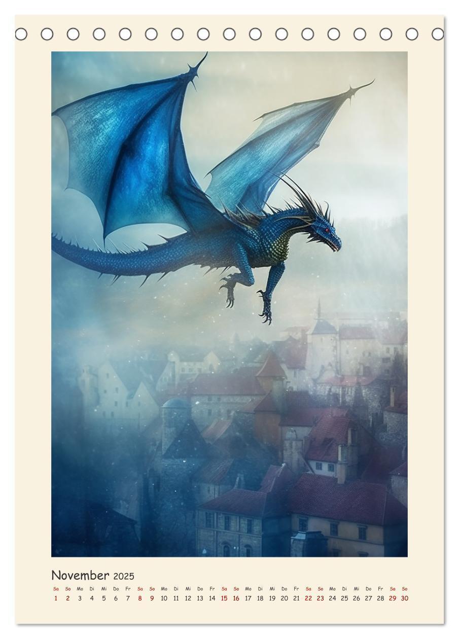 Bild: 9783435858736 | Malerische Drachen (Tischkalender 2025 DIN A5 hoch), CALVENDO...