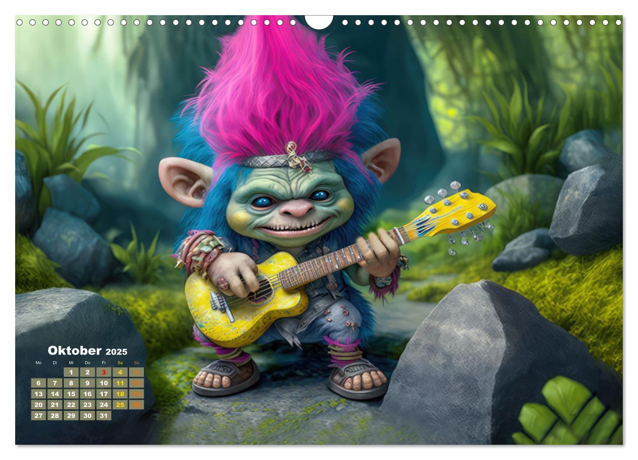 Bild: 9783383908934 | Trolls rocken ab (Wandkalender 2025 DIN A3 quer), CALVENDO...