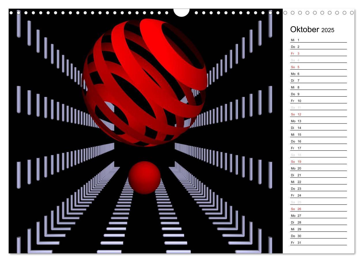 Bild: 9783435471171 | Mit Geometrie durch das Jahr (Wandkalender 2025 DIN A3 quer),...