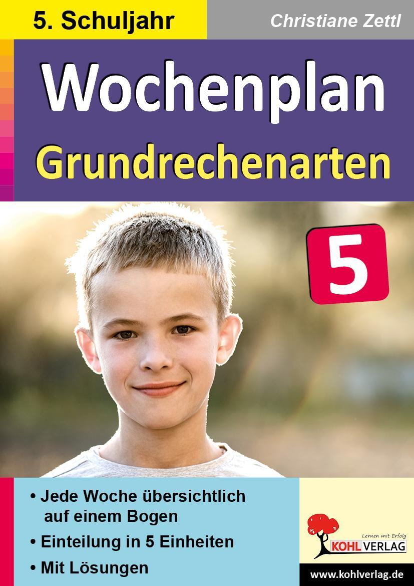 Cover: 9783985581368 | Wochenplan Grundrechenarten / Klasse 5 | Christiane Zettl | Buch