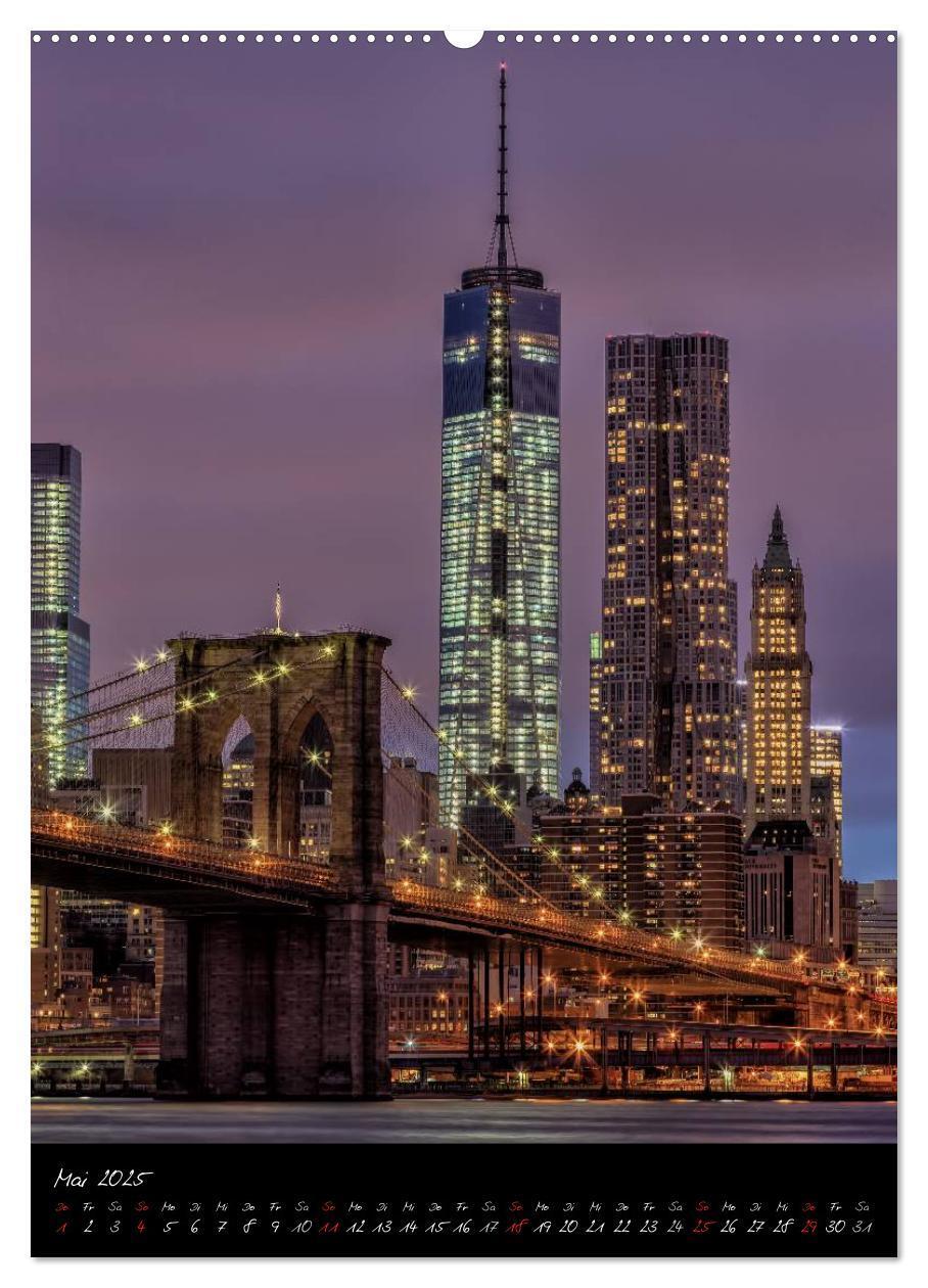 Bild: 9783457065945 | New York City (Wandkalender 2025 DIN A2 hoch), CALVENDO Monatskalender