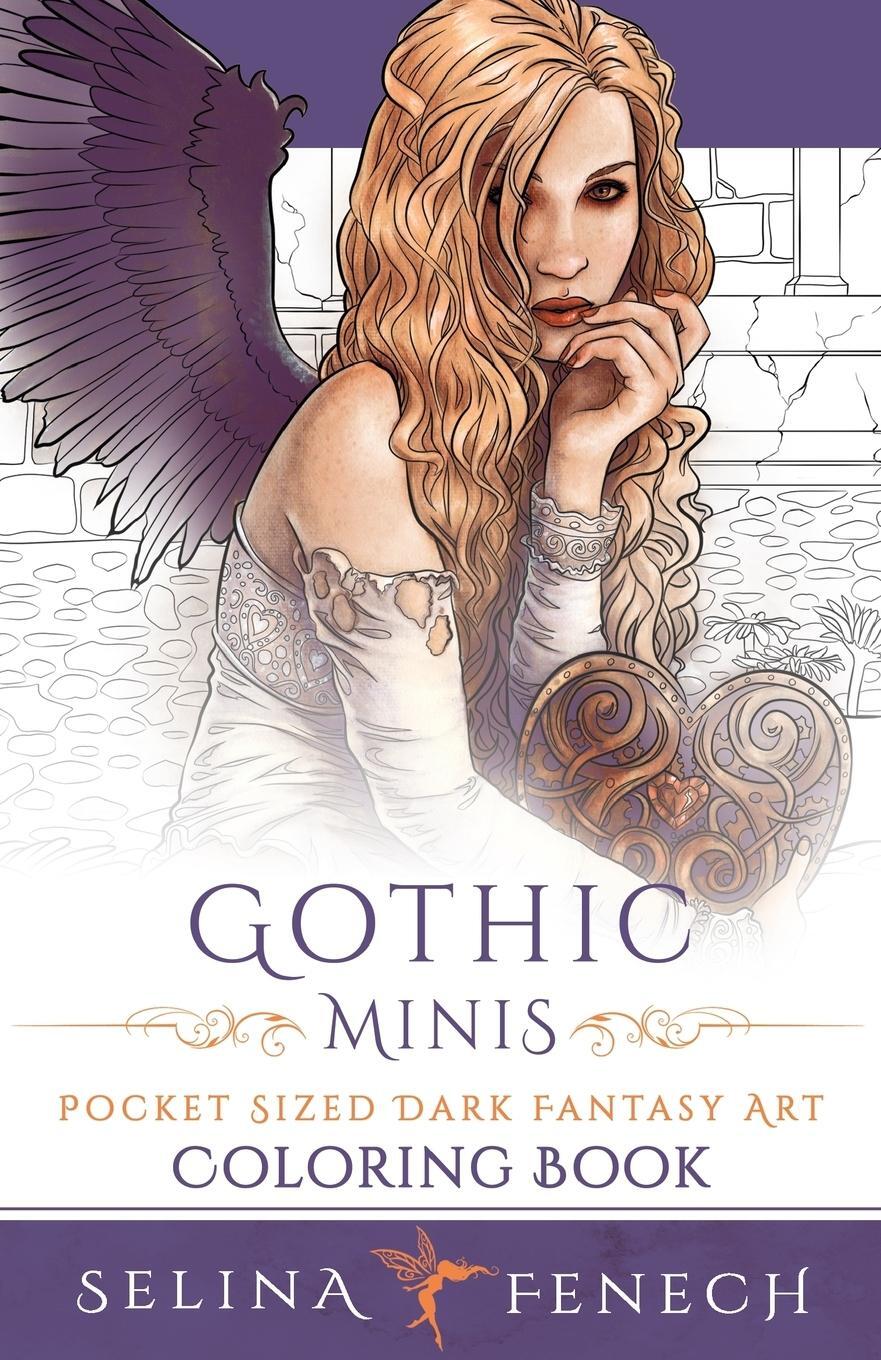 Cover: 9780994585257 | Gothic Minis - Pocket Sized Dark Fantasy Art Coloring Book | Fenech